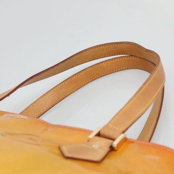 LOUIS VUITTON Monogram Vernis Houston Hand Bag Beige - Picture 8 of 15